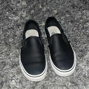 Black slip on vans